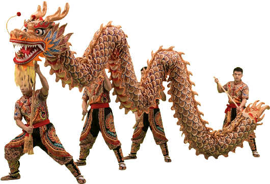 La danza del dragón chino